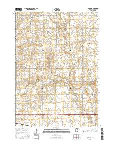 Adrian NE Minnesota Current topographic map, 1:24000 scale, 7.5 X 7.5 Minute, Year 2016