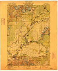 Aitkin Minnesota Historical topographic map, 1:62500 scale, 15 X 15 Minute, Year 1915