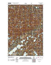 Akeley Minnesota Historical topographic map, 1:24000 scale, 7.5 X 7.5 Minute, Year 2011