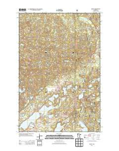 Akeley Minnesota Historical topographic map, 1:24000 scale, 7.5 X 7.5 Minute, Year 2013