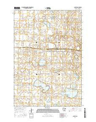 Alberta Minnesota Current topographic map, 1:24000 scale, 7.5 X 7.5 Minute, Year 2016