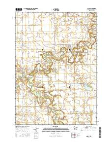 Amboy Minnesota Current topographic map, 1:24000 scale, 7.5 X 7.5 Minute, Year 2016