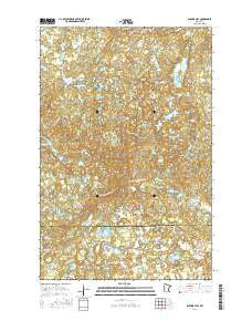 Anchor Hill Minnesota Current topographic map, 1:24000 scale, 7.5 X 7.5 Minute, Year 2016