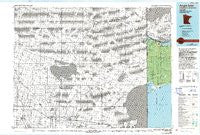 Angle Inlet Minnesota Historical topographic map, 1:100000 scale, 30 X 60 Minute, Year 1985