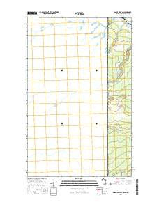 Angle Inlet SW Minnesota Current topographic map, 1:24000 scale, 7.5 X 7.5 Minute, Year 2016