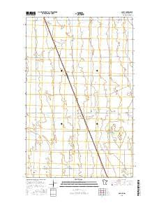 Angus Minnesota Current topographic map, 1:24000 scale, 7.5 X 7.5 Minute, Year 2016