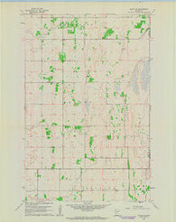 Angus SE Minnesota Historical topographic map, 1:24000 scale, 7.5 X 7.5 Minute, Year 1961