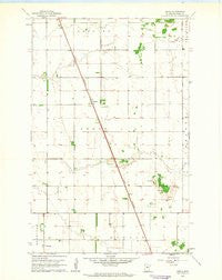 Angus Minnesota Historical topographic map, 1:24000 scale, 7.5 X 7.5 Minute, Year 1961