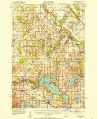 Annandale Minnesota Historical topographic map, 1:62500 scale, 15 X 15 Minute, Year 1951