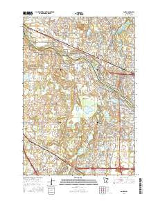 Anoka Minnesota Current topographic map, 1:24000 scale, 7.5 X 7.5 Minute, Year 2016