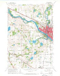 Anoka Minnesota Historical topographic map, 1:24000 scale, 7.5 X 7.5 Minute, Year 1967