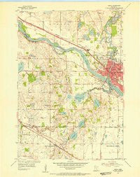 Anoka Minnesota Historical topographic map, 1:24000 scale, 7.5 X 7.5 Minute, Year 1955