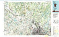 Anoka Minnesota Historical topographic map, 1:100000 scale, 30 X 60 Minute, Year 1991
