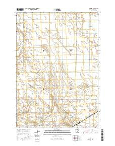 Asbury Minnesota Current topographic map, 1:24000 scale, 7.5 X 7.5 Minute, Year 2016