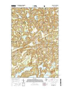 Astrid Lake Minnesota Current topographic map, 1:24000 scale, 7.5 X 7.5 Minute, Year 2016