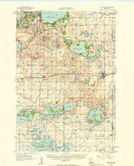 Atwater Minnesota Historical topographic map, 1:62500 scale, 15 X 15 Minute, Year 1956