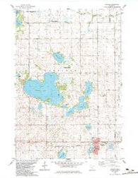Atwater Minnesota Historical topographic map, 1:24000 scale, 7.5 X 7.5 Minute, Year 1983