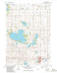 Atwater Minnesota Historical topographic map, 1:24000 scale, 7.5 X 7.5 Minute, Year 1983