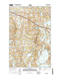 Audubon Minnesota Current topographic map, 1:24000 scale, 7.5 X 7.5 Minute, Year 2016