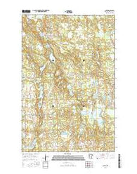 Aure Minnesota Current topographic map, 1:24000 scale, 7.5 X 7.5 Minute, Year 2016