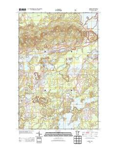 Aurora Minnesota Historical topographic map, 1:24000 scale, 7.5 X 7.5 Minute, Year 2013
