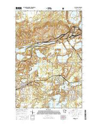 Aurora Minnesota Current topographic map, 1:24000 scale, 7.5 X 7.5 Minute, Year 2016