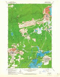 Aurora Minnesota Historical topographic map, 1:24000 scale, 7.5 X 7.5 Minute, Year 1962