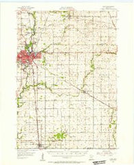Austin Minnesota Historical topographic map, 1:62500 scale, 15 X 15 Minute, Year 1954