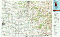 Austin Minnesota Historical topographic map, 1:100000 scale, 30 X 60 Minute, Year 1985