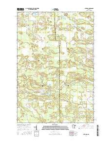 Automba Minnesota Current topographic map, 1:24000 scale, 7.5 X 7.5 Minute, Year 2016