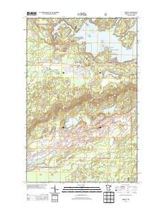 Babbitt Minnesota Historical topographic map, 1:24000 scale, 7.5 X 7.5 Minute, Year 2013