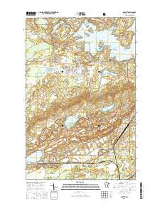 Babbitt Minnesota Current topographic map, 1:24000 scale, 7.5 X 7.5 Minute, Year 2016