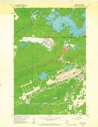 Babbitt Minnesota Historical topographic map, 1:24000 scale, 7.5 X 7.5 Minute, Year 1962