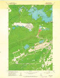 Babbitt Minnesota Historical topographic map, 1:24000 scale, 7.5 X 7.5 Minute, Year 1962