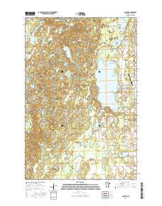 Backus Minnesota Current topographic map, 1:24000 scale, 7.5 X 7.5 Minute, Year 2016