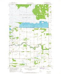 Badger NE Minnesota Historical topographic map, 1:24000 scale, 7.5 X 7.5 Minute, Year 1966