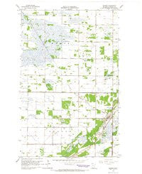 Badger Minnesota Historical topographic map, 1:24000 scale, 7.5 X 7.5 Minute, Year 1966