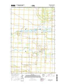 Badger NE Minnesota Current topographic map, 1:24000 scale, 7.5 X 7.5 Minute, Year 2016
