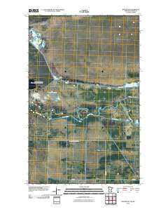 Badger NW Minnesota Historical topographic map, 1:24000 scale, 7.5 X 7.5 Minute, Year 2010
