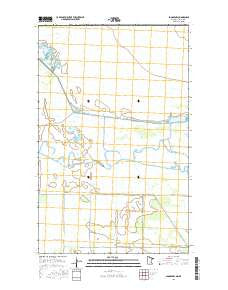 Badger NW Minnesota Current topographic map, 1:24000 scale, 7.5 X 7.5 Minute, Year 2016