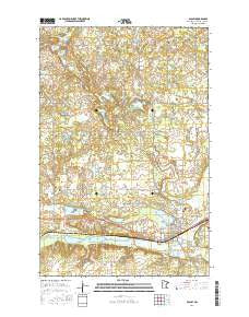 Bagley Minnesota Current topographic map, 1:24000 scale, 7.5 X 7.5 Minute, Year 2016