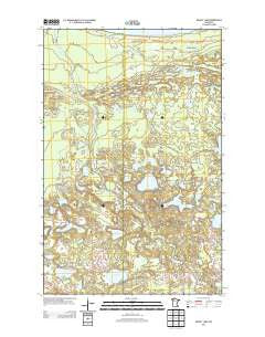 Bagley Lake Minnesota Historical topographic map, 1:24000 scale, 7.5 X 7.5 Minute, Year 2013