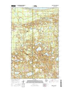 Bagley Lake Minnesota Current topographic map, 1:24000 scale, 7.5 X 7.5 Minute, Year 2016