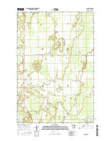 Bain Minnesota Current topographic map, 1:24000 scale, 7.5 X 7.5 Minute, Year 2016
