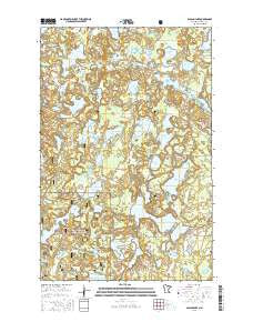 Balsam Lake Minnesota Current topographic map, 1:24000 scale, 7.5 X 7.5 Minute, Year 2016