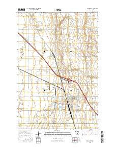 Barnesville Minnesota Current topographic map, 1:24000 scale, 7.5 X 7.5 Minute, Year 2016