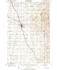 Barnesville Minnesota Historical topographic map, 1:62500 scale, 15 X 15 Minute, Year 1952