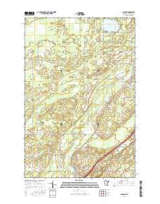 Barnum Minnesota Current topographic map, 1:24000 scale, 7.5 X 7.5 Minute, Year 2016