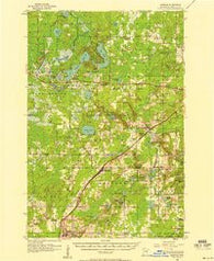 Barnum Minnesota Historical topographic map, 1:62500 scale, 15 X 15 Minute, Year 1956
