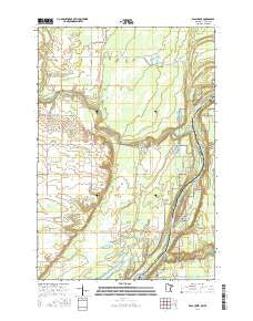 Bass Creek Minnesota Current topographic map, 1:24000 scale, 7.5 X 7.5 Minute, Year 2016